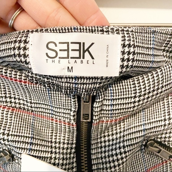 NEW SEEK The Label | Y2K 2000’s Inspired Plaid Mini Skirt size M - Picture 3 of 8